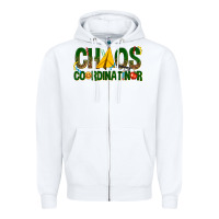 White chaos coordinator Zipper Hoodie - texasbilliewilder