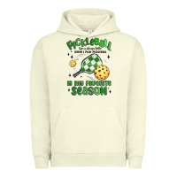 Pigment Pistachio pickleball is my favorite season Urban Hoodie - MaliasSmallBusiness