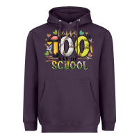Plum happy 100 day of school Heavyweight Hoodie - RacoonDesign