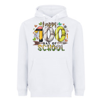 White happy 100 day of school Heavyweight Hoodie - RacoonDesign