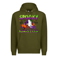 Army Green Spooky babes club Premium Hoodie - NancyCooperArtShop