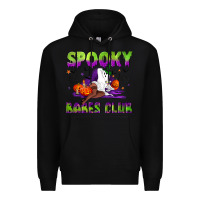 Black Spooky babes club Premium Hoodie - NancyCooperArtShop