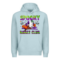 Blue Mist Spooky babes club Premium Hoodie - NancyCooperArtShop