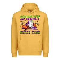 Mustard Spooky babes club Premium Hoodie - NancyCooperArtShop