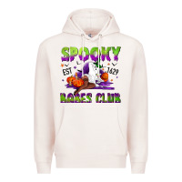 Pale Pink Spooky babes club Premium Hoodie - NancyCooperArtShop