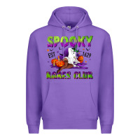Purple Spooky babes club Premium Hoodie - NancyCooperArtShop