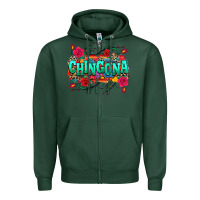 Sports Green chingona Zipper Hoodie - texasbilliewilder