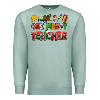 Seafoam one merry teacher Premium Sweatshirt - AdoDesignShop