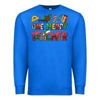 True Royal one merry teacher Premium Sweatshirt - AdoDesignShop
