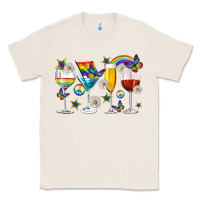 Natural pride lgbtq wine cups and glasses Classic Tee - texasbilliewilder