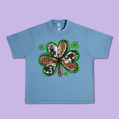 Western St Patricks Day Shamrocks Urban Heavy Tee Designed By Artiststas