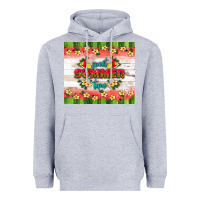 Heather Grey sweet summer time Heavyweight Hoodie - HRA Design Shop