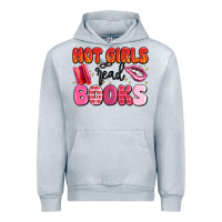 Heather Grey hot girls read books Urban Hoodie - MaliasSmallBusiness