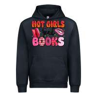 Navy hot girls read books Urban Hoodie - MaliasSmallBusiness