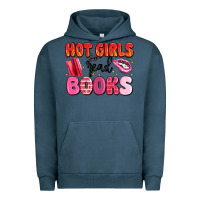 Pigment Midnight Navy hot girls read books Urban Hoodie - MaliasSmallBusiness