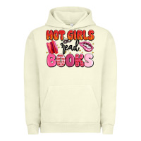 Pigment Pistachio hot girls read books Urban Hoodie - MaliasSmallBusiness