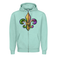 Fleur De Lis Zipper Hoodie | Teevron