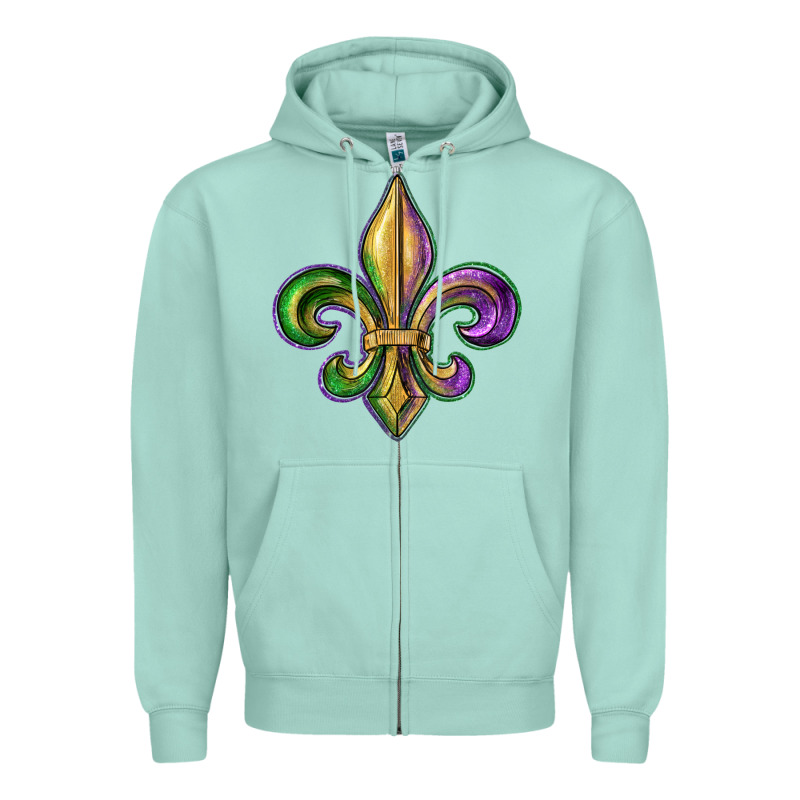 Fleur De Lis Zipper Hoodie by RanaPortraitStore | Teevron