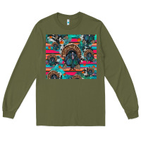 Army Green Thanksgiving Turkey Long Sleeve Tee - RanaPortraitStore