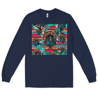 Navy Thanksgiving Turkey Long Sleeve Tee - RanaPortraitStore