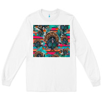 White Thanksgiving Turkey Long Sleeve Tee - RanaPortraitStore