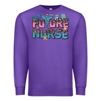 Purple future nurse Premium Sweatshirt - AdoDesignShop