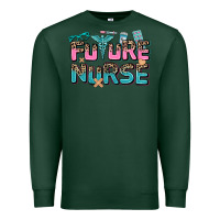 Sports Green future nurse Premium Sweatshirt - AdoDesignShop