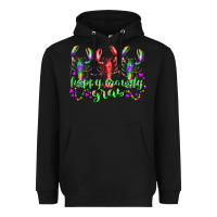 Black happy crawdy gras Heavyweight Hoodie - RacoonDesign