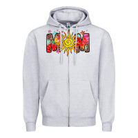 Heather Grey summer mom Zipper Hoodie - Zillion Design Studio