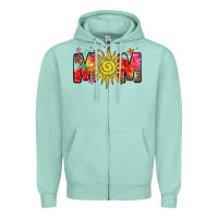 Seafoam summer mom Zipper Hoodie - Zillion Design Studio