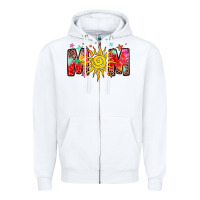 White summer mom Zipper Hoodie - Zillion Design Studio