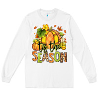 White Tis' the season Fall Softball Long Sleeve Tee - RanaPortraitStore