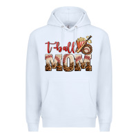 White t ball mom Premium Hoodie - AdoDesignShop