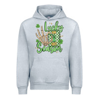 Heather Grey lucky season Urban Hoodie - MaliasSmallBusiness