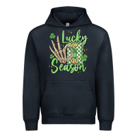 Navy lucky season Urban Hoodie - MaliasSmallBusiness