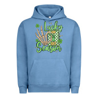 Pigment Pebble Blue lucky season Urban Hoodie - MaliasSmallBusiness
