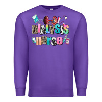 Purple dialysis nurse Premium Sweatshirt - AdoDesignShop