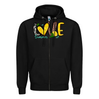 Black love summer lemon Zipper Hoodie - Zillion Design Studio