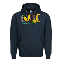 Navy love summer lemon Zipper Hoodie - Zillion Design Studio