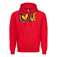 Red love summer lemon Zipper Hoodie - Zillion Design Studio