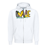 White love summer lemon Zipper Hoodie - Zillion Design Studio
