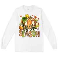 White Tis' the season Fall American Football Long Sleeve Tee - RanaPortraitStore
