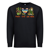 Black peace love san judas Premium Sweatshirt - JahusDesignShop
