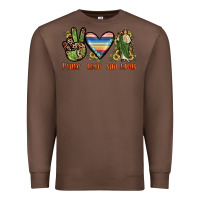 Chestnut peace love san judas Premium Sweatshirt - JahusDesignShop