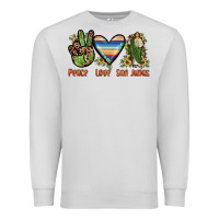 Dove Grey peace love san judas Premium Sweatshirt - JahusDesignShop