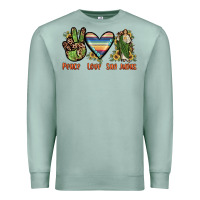 Seafoam peace love san judas Premium Sweatshirt - JahusDesignShop