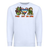 White peace love san judas Premium Sweatshirt - JahusDesignShop