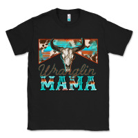 Black wranglin mama Classic Tee - Zillion Design Studio