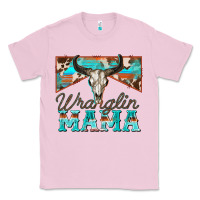 Bubblegum Pink wranglin mama Classic Tee - Zillion Design Studio