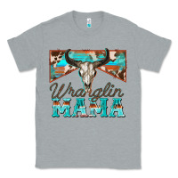 Heather Grey wranglin mama Classic Tee - Zillion Design Studio